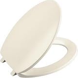 KOHLER K-4658-95 Brevia Round-Front Toilet Seat, Ice Grey