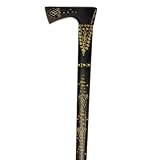 Carved Walking Stick - Folk Design