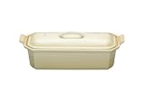 Le Creuset - Les Céramiques - Terrine Rectangulaire avec Presse - 28 cm - Dune - 91008428684000