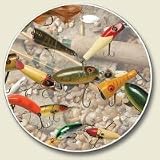 Highland Graphics Fishing Lures Absorbent Stone Automotive Car Coaster