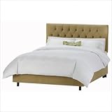 Tufted Bed in Velvet Honey Size: King