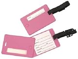 Travelon 2 Hard Luggage Tags, One Size, Pink