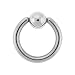 STAINLESS STEEL HOOPS WITH BALL Gauge: 18, Ball Size: 3mm, Length: 10mm Sold as a Pair