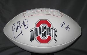 Eddie George Signed Ohio State Buckeyes Football - Heisman Trophy