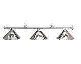 Navy Midshipmen Chrome 3 Shade Pool Table Light