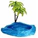 HERMIT CRAB DISH WITH PALM TREE BLUE