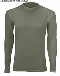 LE Tight Crew Compression Fit S/S Wicking Tight Crew ODGrn M