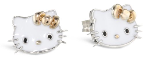 Cheap Girls Jewelry Hello Kitty by Simmons Jewelry Co. Enamel Face and Rose Gold Bow Girls Stud Earrings For Sale Cheap Girls Jewelry Hello Kitty by Simmons Jewelry Co. Enamel Face and Rose Gold Bow Girls Stud Earrings For Sale
