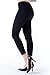 Jacqueline New York, One Size Fits All Quarter Cut Seamless Leggings (Black)