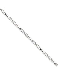 14k Gold White Gold Diamond Bracelet