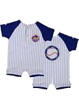New York Mets Infant Pinstriped Shorts Romper