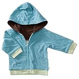 All-natural Year Round Reversible Hoodie By Baby Soy (Ocean, 0-6)