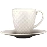 Review Wedgwood  / Wedgwood - Night And Day, Espresso Saucer Herringbone