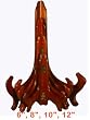 Natural stained plate stand / easels