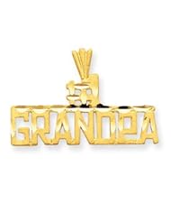 14k Gold #1 Grandpa Pendant