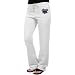 NCAA DePaul Blue Demons Ladies White Logo Applique Sweatpant-