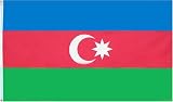 Azerbaijan National Country Flag - 3 foot by 5 foot Polyester (New)