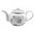 Typhoon Hand-decaled Fine Procelain Vintage Floral 6 Cup Teapot