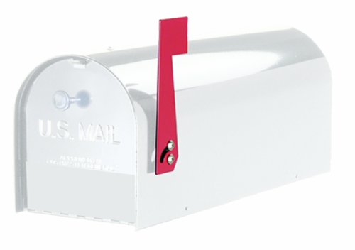 Solar Group TB1W0000 Standard Size Heavy Gauge Steel Mailbox, White