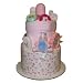 Baby Shower Cakes Two Tier Diaper Cake Color: Pink