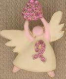 Breast Cancer Awareness Angel Lapel Pin