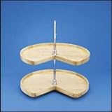 28 Kidney Lazy Susan 2-Shelf Set