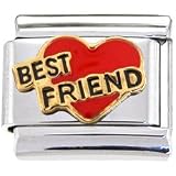 Best Friends in Heart Italian Charm