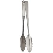 Carlisle 607683 10-1/2-Inch Stainless Steel Scalloped Serving Tong (Case of 12)