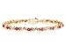 10k Yellow Gold Diamond and Ruby Bracelet