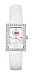 Cincinnati Reds Ladies Allure Watch White Leather Strap