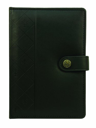 Markings by C.R. Gibson Debossed Italian Leatherette Journal - Black (MJ16-6120)