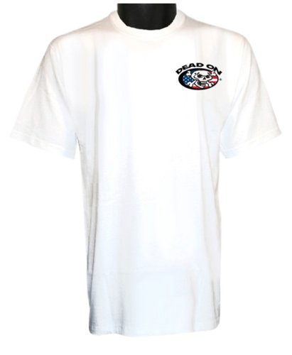Dead On DSTUSAXL USA Cotton T-Shirt Color: White (X-LARGE)