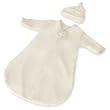 Kiddopotamus Dreamsie Luxe Organic Cotton Sleeper & Sleep Cap, Natural