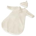 Kiddopotamus Dreamsie Luxe Organic Cotton Sleeper & Sleep Cap, Natural