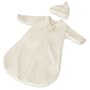 Kiddopotamus Dreamsie Luxe Organic Cotton Sleeper & Sleep Cap, Natural