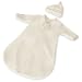 Kiddopotamus Dreamsie Luxe Organic Cotton Sleeper & Sleep Cap, Natural