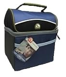 Igloo Insulated Lunch Pail Bag Cooler, Two Compartments, (Navy & Dark Green Colors)