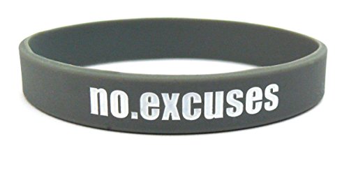 Fitness & Bodybuilding Sportwristband No.excuses Training Workout Sports Gym CrossFit Equipment Accessories Silicone Rubber Band Wristband Bracelet Unisex New