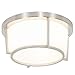 Rogue D?cor 611410 AC1591LED Smart LED Flush Mount - Satin Nickel Finish with Opal Glass,