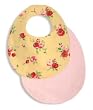 Lilypad Baby Reversible Baby Bib -Yellow & Pink Floral