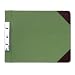 Wilson Jones Canvas Sectional StoragePost Binder For 8-1/2 X 11 Sheets, 2-3/4" Post Spacing, Green Canvas, W278-26A