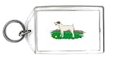 Keychain with parson, jack, dog, russell, terrier, canine