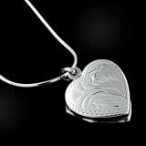 Sterling Silver Heart Locket with Chain