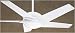 Electronics : Casablanca 3211T Stealth - Intelitouch Snow White Contemporary Ceiling Fan 53