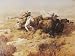 Indian Buffalo Hunt, Art Poster by Charles M. Russell