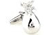 Silver Moneybags Money Bag Bank Robbery Cufflinks Cuff Links Silver Moneybags Money Bag Bank Robbery Cufflinks Cuff Links
