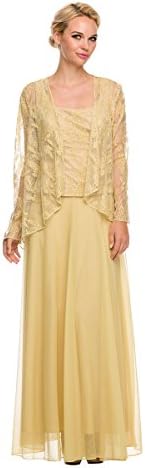 Mother of the Bride Formal Gown NX5076-GOLD-XL