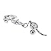 docooler 316L Surgical Steel Body Jewelry Rhinestone Anchor Dangle Button Barbell Belly Navel Ring Bar Piercing Chain