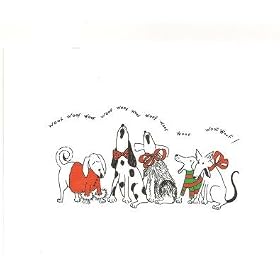 Crane & Co. Engraved Christmas Cards - Christmas Dogs (Box of 10 Cards & 10 Lined Envelopes)