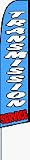 Transmission Service Feather Flag (11.5 x 2.5 Feet)